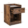 Set of 2 Nightstand Modern Sofa Side Table Bedroom End Table Cabinet W/ Drawer
