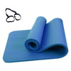 10MM THICK GYM YOGA MAT FITNESS PILATES WORKOUT GYMNASTICS + CARRIER STRAP