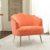 Velvet Oyster Scallop Shell Tub Chair Seat Armchair Wing Back Sofa Cafe Bedroom