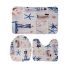 3* toilet pedestal rug Pedestal Rug Toilet Lid Cover Bath Mat Bathroom Set Décor