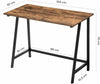 Small Computer Desk Vintage Industrial Furniture Rustic Writing Table Metal Leg
