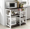 soges kitchen baker's rack utility microwave oven stand storage cart workstation