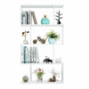 4/5/6 tier Storage Display Shelving Bookcase S Shape Design Unit White Furniture
