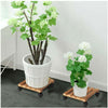 2 Pack Vintage Style Wooden Plant Pot Caddy Garden Planter Trolley Stand 30cm