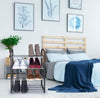 4 Tier 8 Pairs Shoe Rack Stand Storage Self Organiser Lightweight Compact Space
