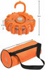 6 Pack LED Road Flares Emergency Light Roadside Discs Safety LED Flare Kit W/Bag
