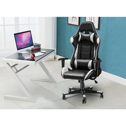 Heavy duty Leather Computer Gaming Racing Chair Executive Recliner Office Chair