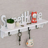 DIY Sweet Home Wall Mounted Shelve Shelf Rack Storage Floating With Hanging Hook