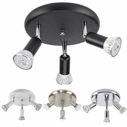 3 Way Ceiling Light Fitting Spot Lights Design Lighting Spotlight LED Light Bulb