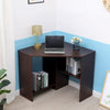 WestWood PC Computer Desk Corner Wooden Desktop Table 2 shelf Workstation CD17