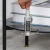 Double Tier Grey Tempered Glass Coffee Table End Side Display Table Night Stand