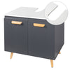 Bathroom Under Basin Vanity Sink Cabinet Storage Unit Cupboard Furniture Grey