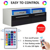 Modern 100cm TV Unit Stand Cabinet High Gloss Doors & Matt Body With Led Lights