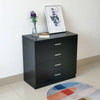Black Chest of Drawers Bedside Table Cabinets 1 2 3 4 5 Drawer Bedroom Furniture