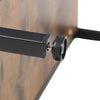 Narrow Side Table 2-Tier Console Desk with Drawer Wood Nightstand Open Shelf UK