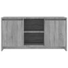 Small Grey Modern TV Stand Media Storage Cabinet Shelf Unit Cupboard Doors Room