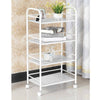 3/4 Shelf Large Beauty Salon Trolley Cart Spa Storage Dentist Wax Treatments