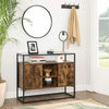 Industrial Storage Sideboard Large Rustic Cabinet Vintage Metal Console Table