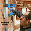 21V Cordless Combi Drill Driver LED Li-ion Battery Electric Impact Screwdriver