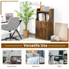 Industrial Storage Bookcase Wooden Diplay Cabinet Cupboard with Adjustable Shelf