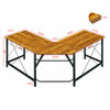 Extra Large L-shaped Desk Computer Desk Corner PC Workstation Table Home Office