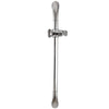 Chrome Adjustable Bathroom Shower Riser Rail Bracket Head Holder Bar Kit Silver