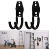 2Pcs Large Heavy Duty Storage U-Hooks Bike Ladder Wall Mounted Hanging Brackets