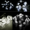 2M 120Led Snwoflakes Battery Powered Snowflake Fairy String Light Flower Vase UK