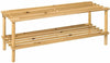 WOODEN SLATED SHOE RACK STAND HOLDER ORGANIZER LIGHT WEIGHT 2 / 3 / 4 TIER