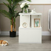 LED Coffee Table Desk Foldable Living Room Lift Up Hidden Storage Bottom Shelf