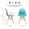 Set of 4 Dining Eiffel Chairs Retro Wooden Legs Office Kitchen Lounge Chair UK