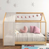 Bed Frame Solid Pine Kid's House Style Bedframe for Girl Princess Teens Bed NEW