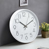 Wall Clock Illuminated / Solid Numerals Silent Retro Chic Decor 12-13inch Clocks