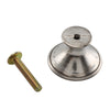 10Pcs Door Handles Knobs Chrome Drawer Wardrobe Cupboard Cabinet Round Handle