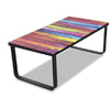 Contemporary Coffee Table Glass Top Furniture Small Modern Room Side End Retro