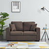 2, 3 Seater Linen Fabric Sofa Couch Settee Armchair with 2 Pillows Living Room