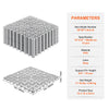 VEVOR Interlocking Drainage Floor Mat 12" x 12" PVC Non-Slip Floor Tiles 12 Pack