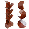 8 Tier Wooden Tree Bookshelf Bookcase Display Rack Holder With Drawers LVE-UK