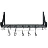 Iron Hanging Pot Pan Rack Hooks Storage Shelf Kitchen Ceiling Saucepan Holder