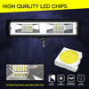 2Pcs 6 Inch 48W LED Work Lights Bar Flood Fog Lamp Offroad Driving Truck SUV ATV