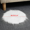 30cm Plain Fluffy Rugs Round Pad Carpet Skin Faux Fur Sheepskin Soft Carpet Mat