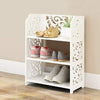 4 Tier Wooden Shoe Rack Storage Stand Organiser Shelf Unit Cabinet Footwear