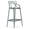 MASTERS MODERN DESIGNER PLASTIC BAR STOOL CHAIR 75CM & 65CM GREY BLACK WHITE