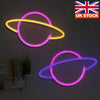 LED Neon Sign Lamp Universe Panel Wall Light Home Party Room Bar Decoration