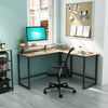 L-shaped Computer Desk Corner PC Desk Writing Study Table Workstation Industrial