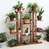 New XL-Large 17 Pots Wood Plant Stand House Office Use Flower Pots Planter Shelf