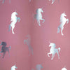 Unicorn Blackout Ready Made Curtains Pair Eyelet Kids Girl Pink Blush