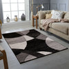 GREY BLACK MODERN DESIGN RUG SOFT LARGE LIVING ROOM FLOOR BEDROOM CARPET RUGS