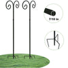 2PC 240cm Detachable Rust-Proof Garden Shepherd Hook Stand Outdoor Patio Wedding