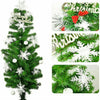 9x Christmas Tree 3D Hanging Snowflakes Garland Winter Wonderland Party Decor 3M